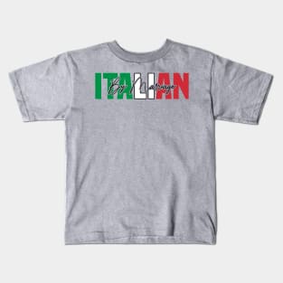 Italian By Marriage Italy Flag Humor Kids T-Shirt